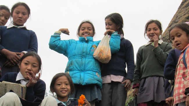 Girls in Nepal