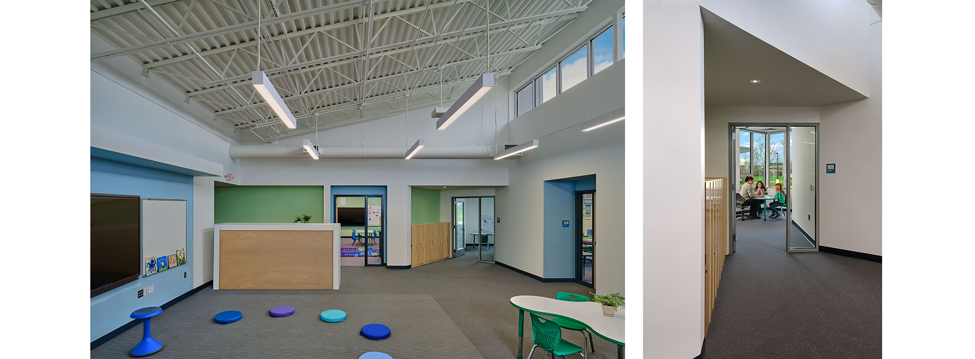 Winooski Schools elementary pod and break out space