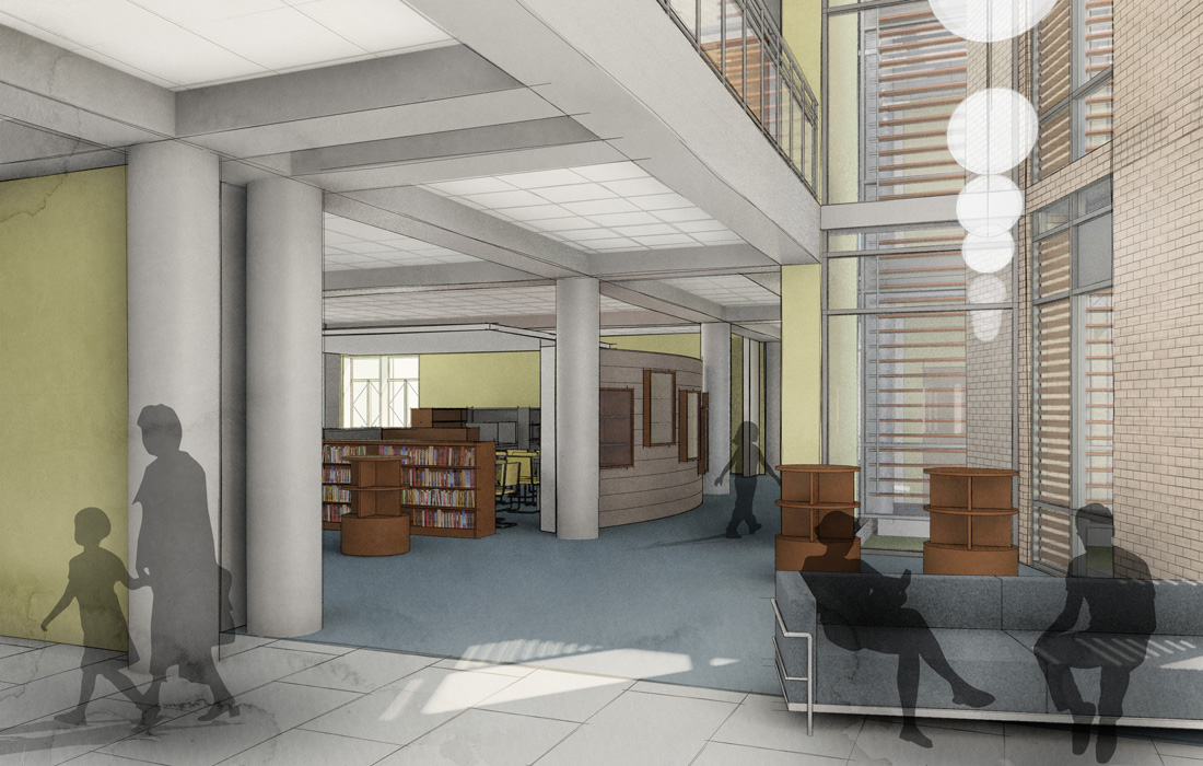 Library rendering