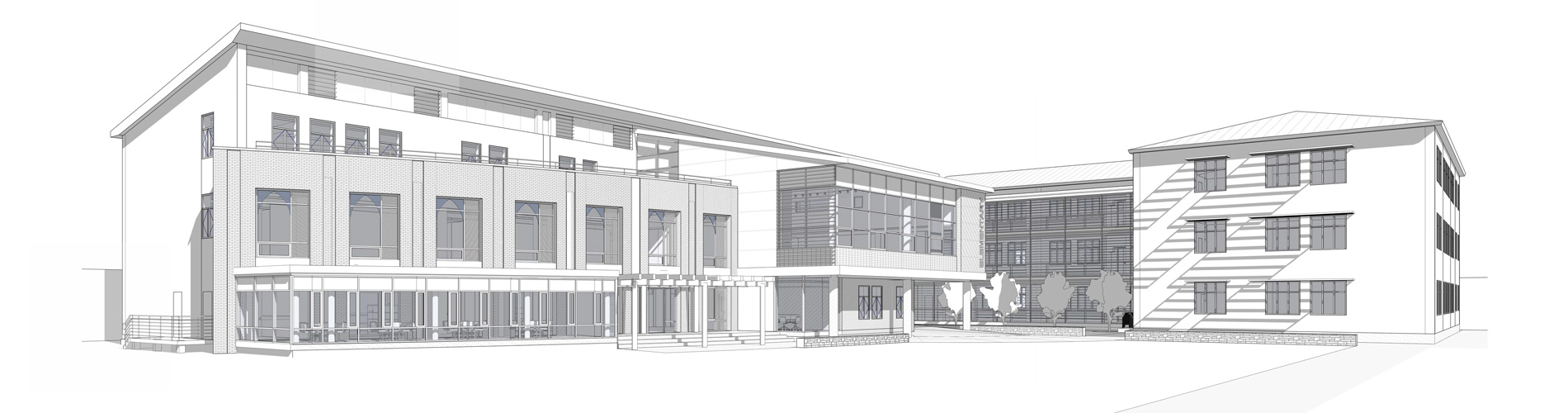 Drawing of Elementary School addition
