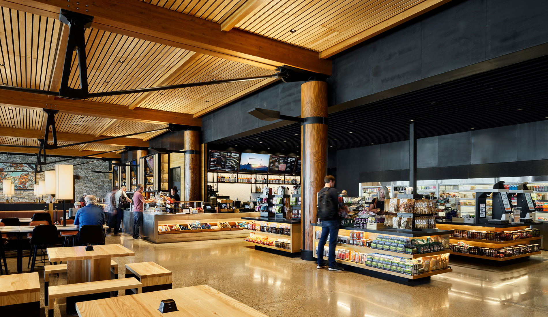 Jackson Hole Airport Main Terminal Restaurant and Retail areas
