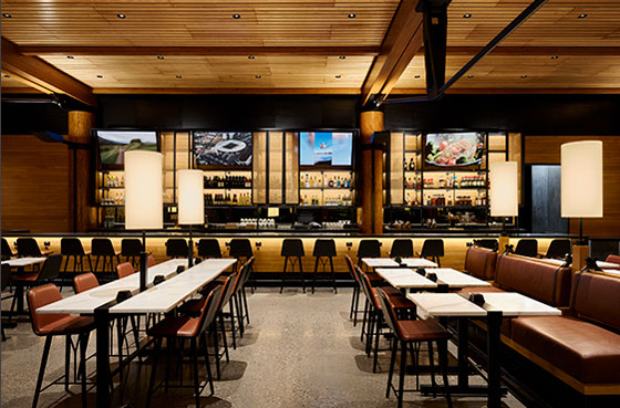 Jackson Hole Airport Bar and Restaurant area