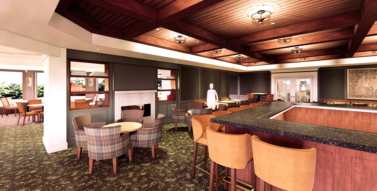 White Mountain Hotel tavern rendering